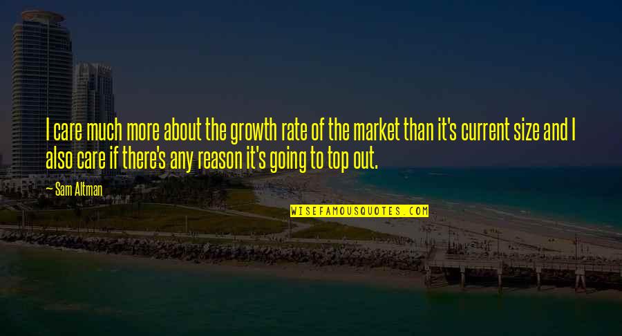 Market If Quotes By Sam Altman: I care much more about the growth rate