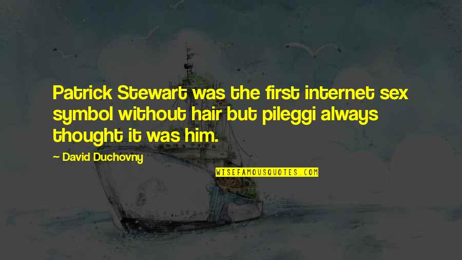 Mascarello Quotes By David Duchovny: Patrick Stewart was the first internet sex symbol