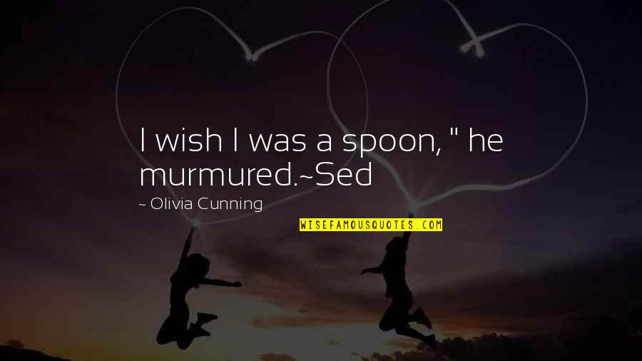 Masuko Realty Quotes By Olivia Cunning: I wish I was a spoon, " he