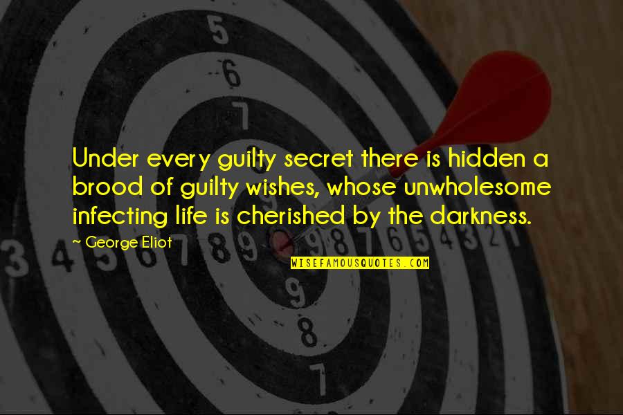 Maybeth Hadfield Quotes By George Eliot: Under every guilty secret there is hidden a