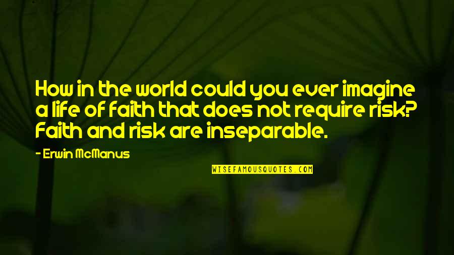 Mcmanus Quotes By Erwin McManus: How in the world could you ever imagine