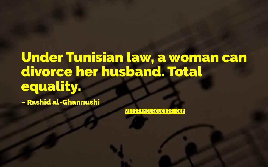 Meaningful Hebrew Quotes By Rashid Al-Ghannushi: Under Tunisian law, a woman can divorce her