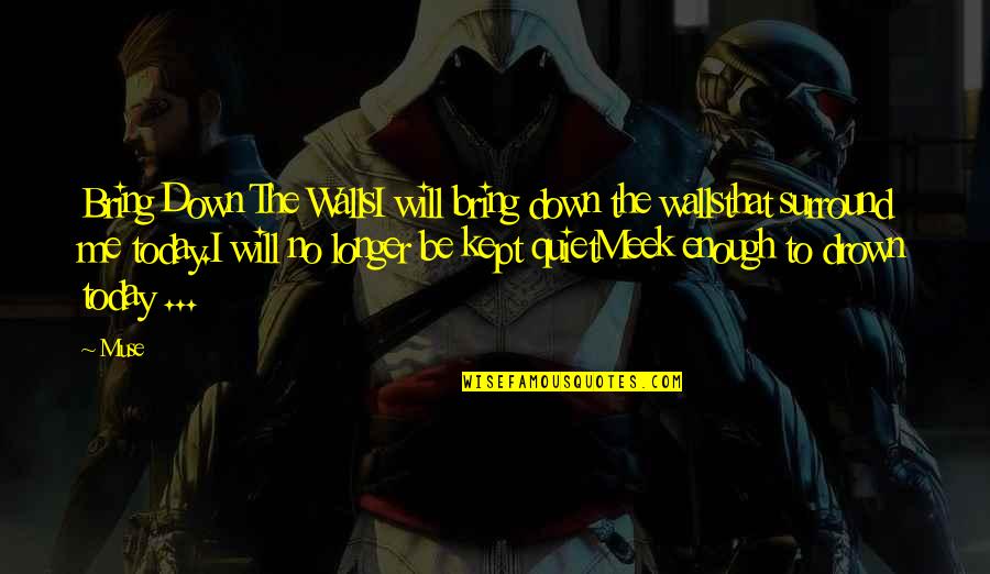 Meek Quotes By Muse: Bring Down The WallsI will bring down the