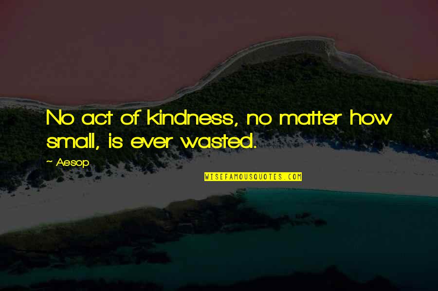 Meeting Family First Time Quotes By Aesop: No act of kindness, no matter how small,