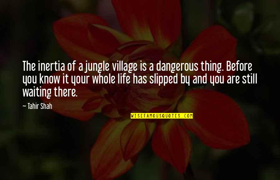 Megalomanie Francais Quotes By Tahir Shah: The inertia of a jungle village is a