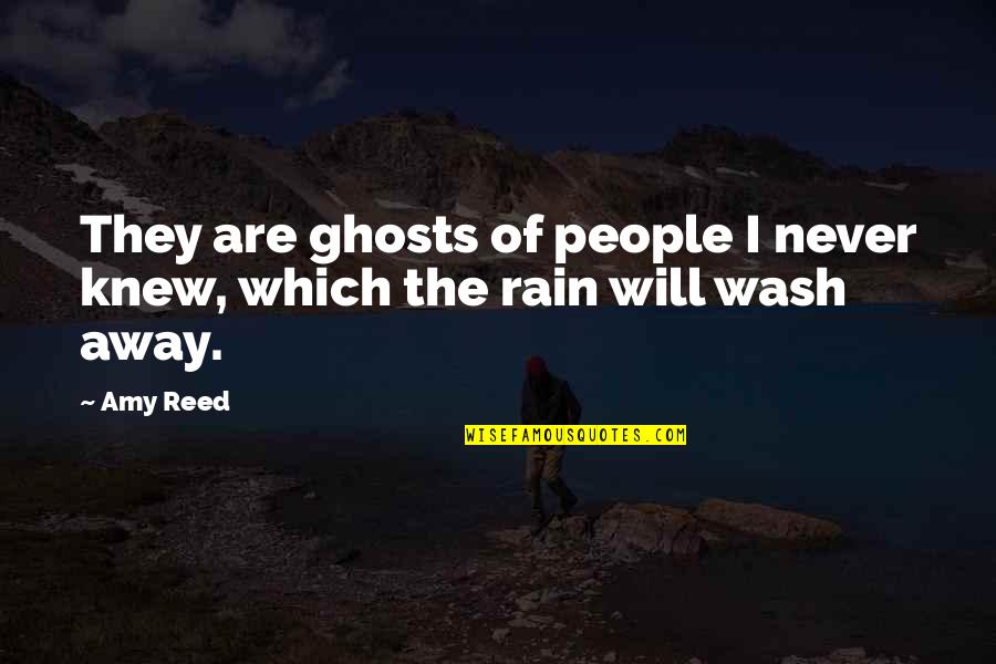 Megamind Quotes By Amy Reed: They are ghosts of people I never knew,