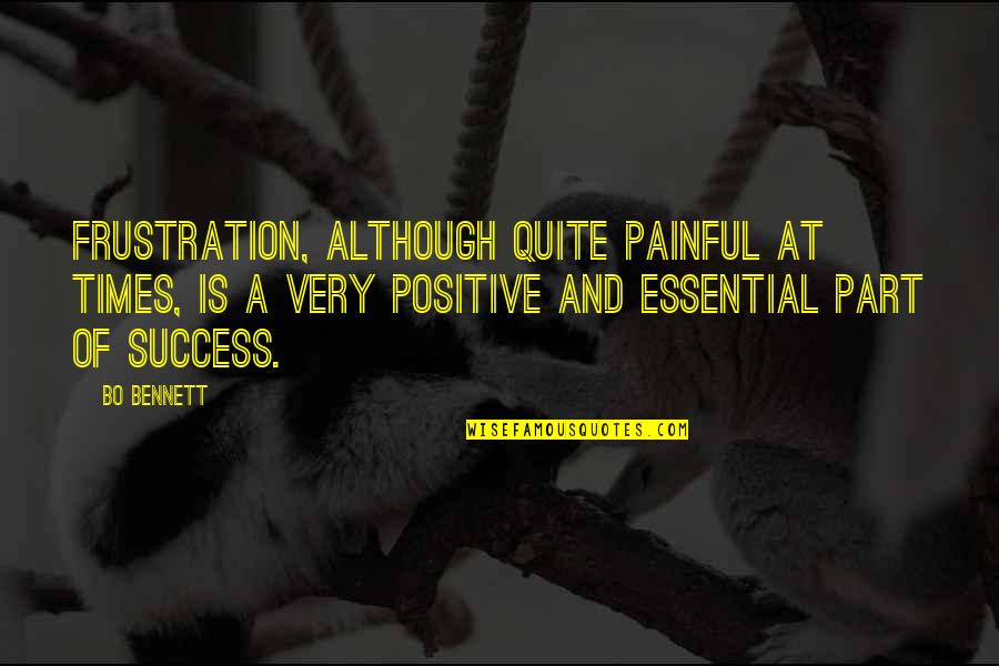 Melvilles Typee Quotes By Bo Bennett: Frustration, although quite painful at times, is a