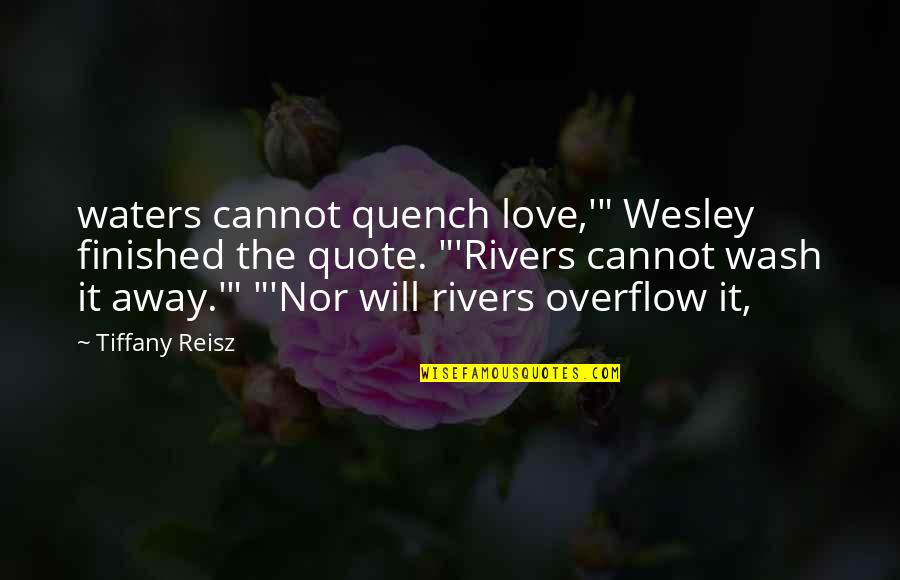 Mending Inner Quotes By Tiffany Reisz: waters cannot quench love,'" Wesley finished the quote.