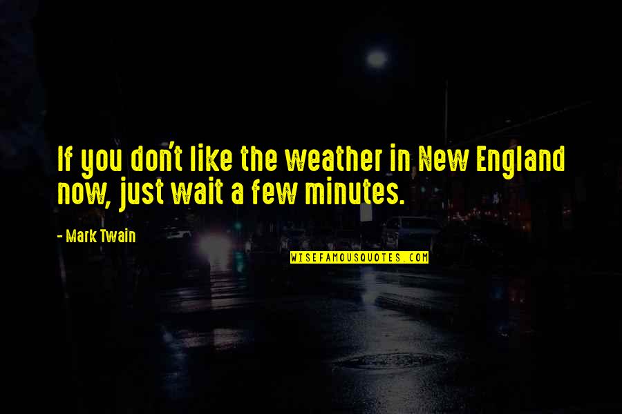 Menyenangkan Hati Quotes By Mark Twain: If you don't like the weather in New