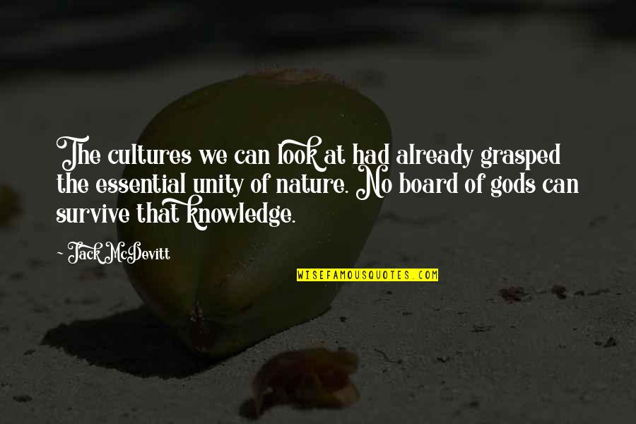 Mercators Projection Quotes By Jack McDevitt: The cultures we can look at had already