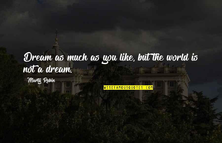 Meritocratic Culture Quotes By Marty Rubin: Dream as much as you like, but the