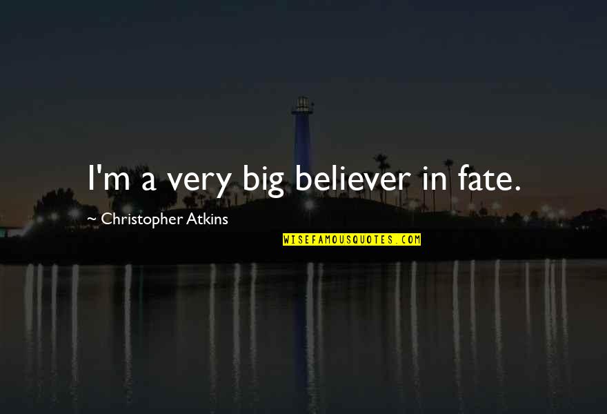 Mermazing Quotes By Christopher Atkins: I'm a very big believer in fate.