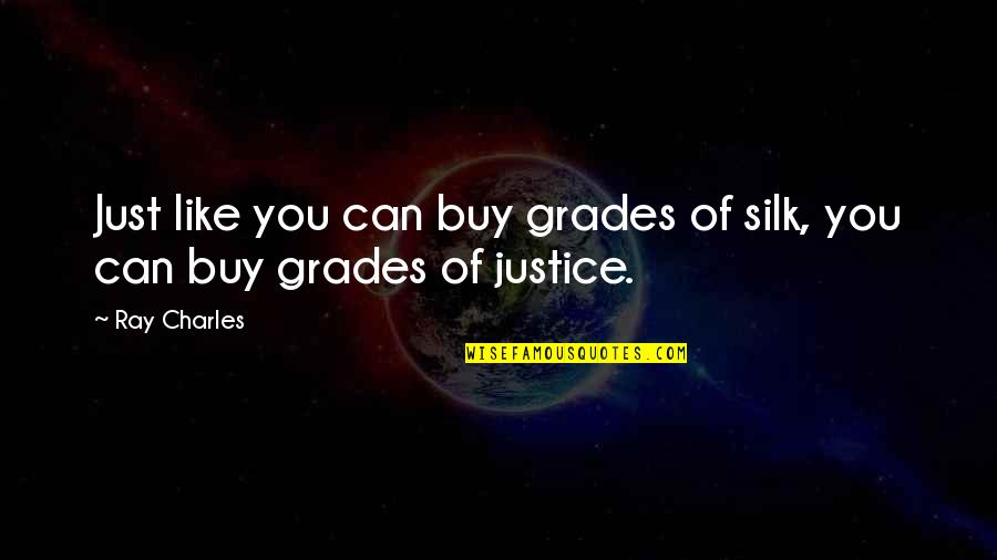 Metastatic Breast Cancer Positive Quotes By Ray Charles: Just like you can buy grades of silk,