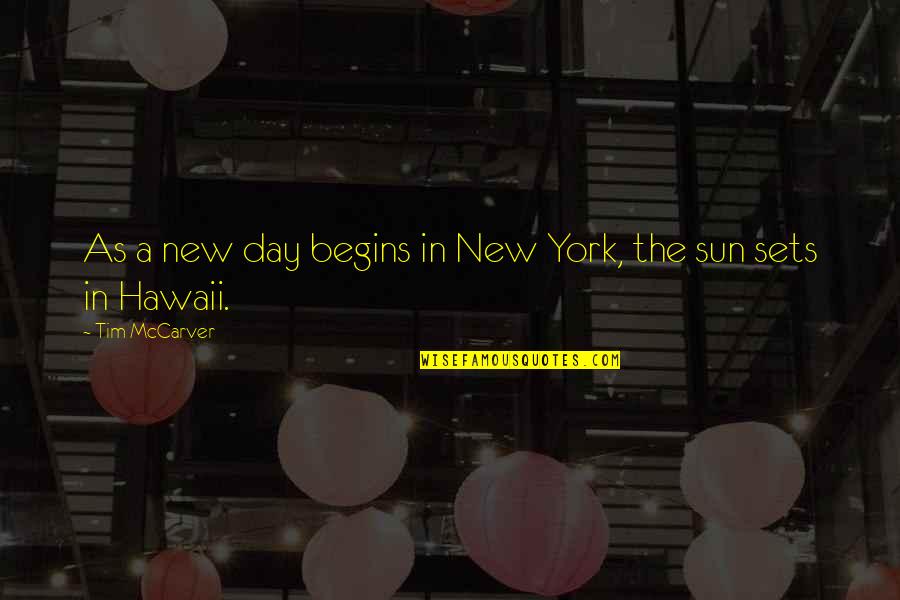 Michael Cusack Quotes By Tim McCarver: As a new day begins in New York,