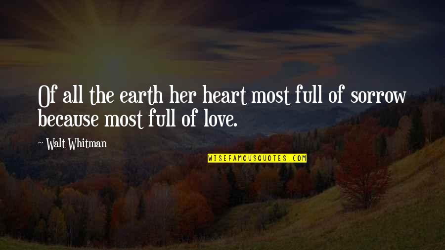 Mikheyev Vyacheslav Quotes By Walt Whitman: Of all the earth her heart most full