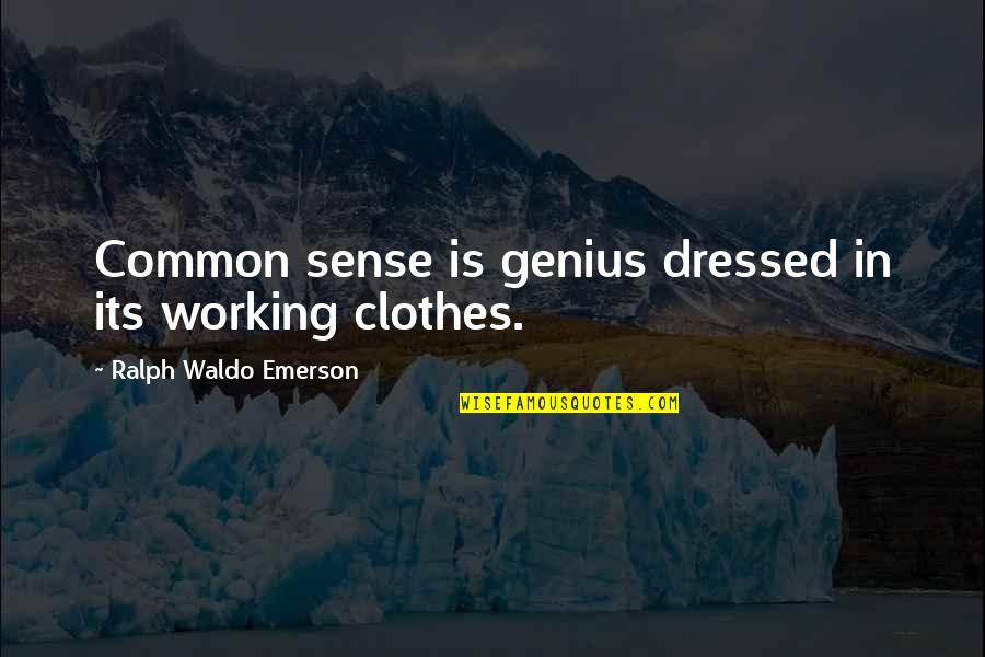 Mmwr Coronavirus Quotes By Ralph Waldo Emerson: Common sense is genius dressed in its working