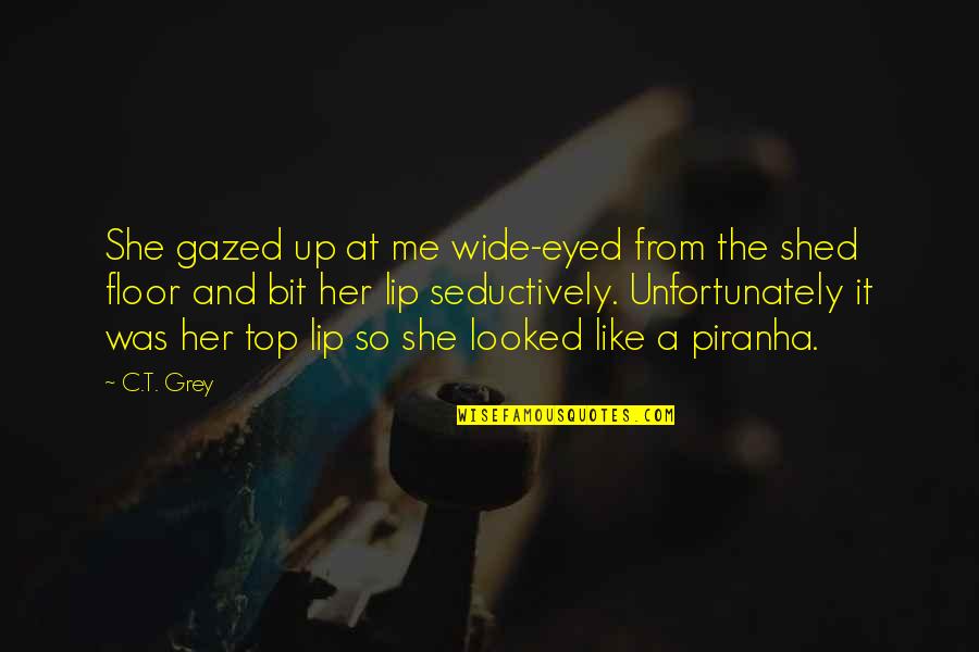 Mokhibers Quotes By C.T. Grey: She gazed up at me wide-eyed from the