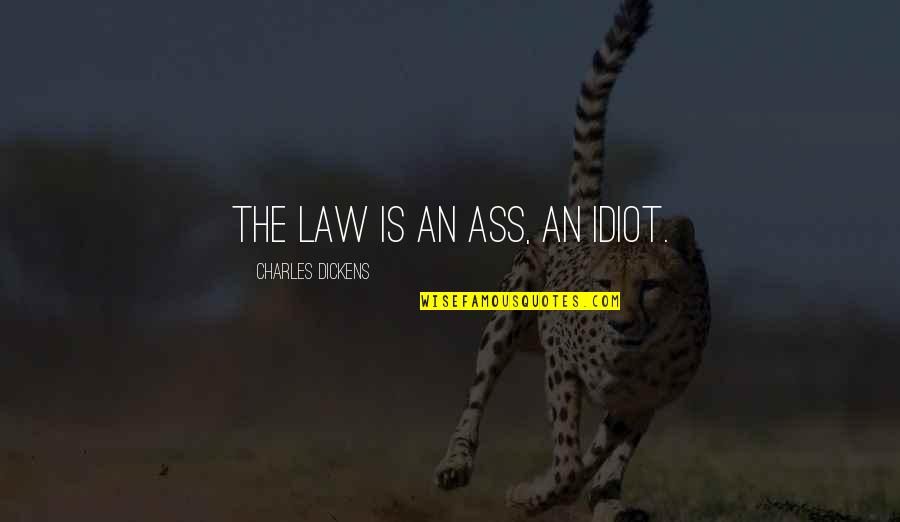 Moments Of Impact Quotes By Charles Dickens: The law is an ass, an idiot.