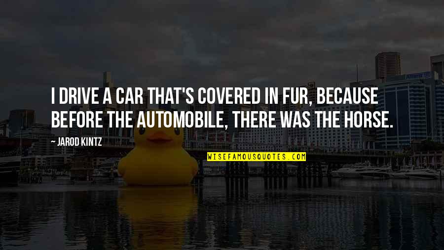 Moreira Silva Quotes By Jarod Kintz: I drive a car that's covered in fur,