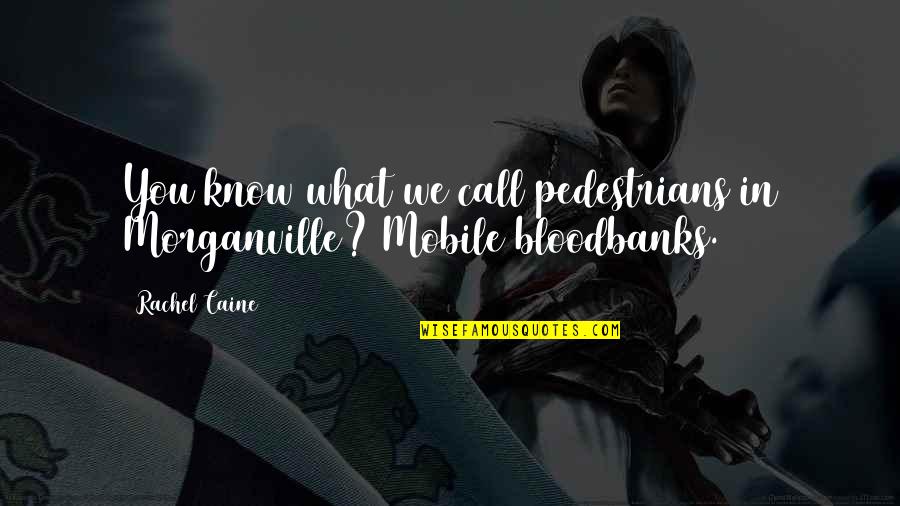 Morganville Vampires Eve Quotes By Rachel Caine: You know what we call pedestrians in Morganville?