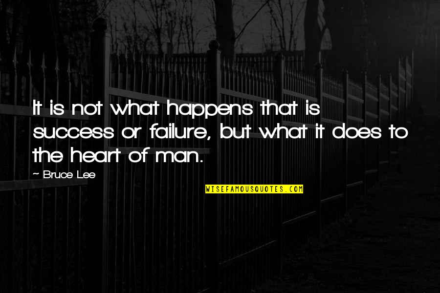 Mosolov Iron Quotes By Bruce Lee: It is not what happens that is success