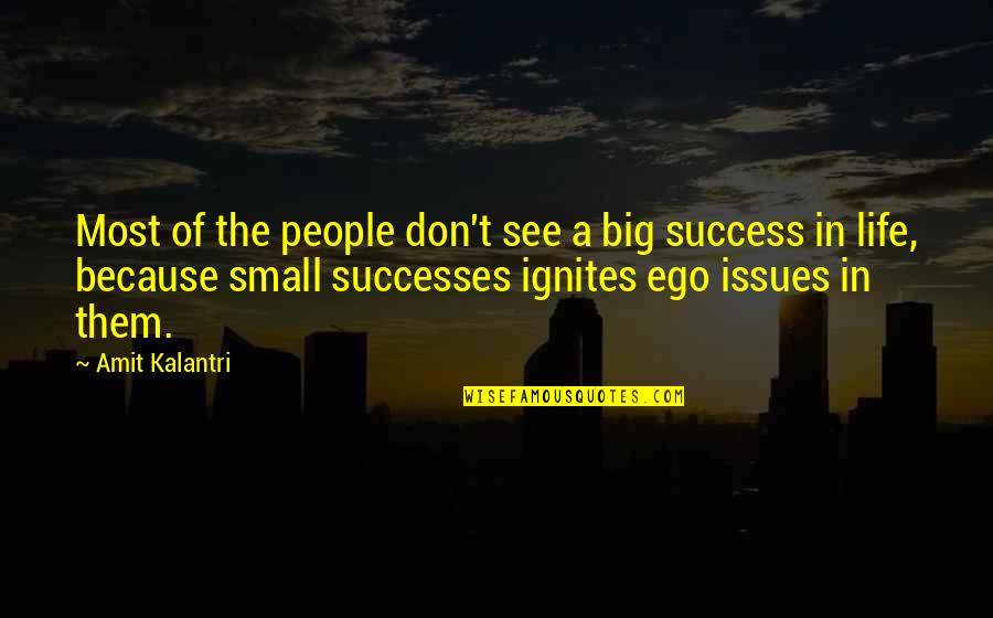 Most Motivational Quotes By Amit Kalantri: Most of the people don't see a big