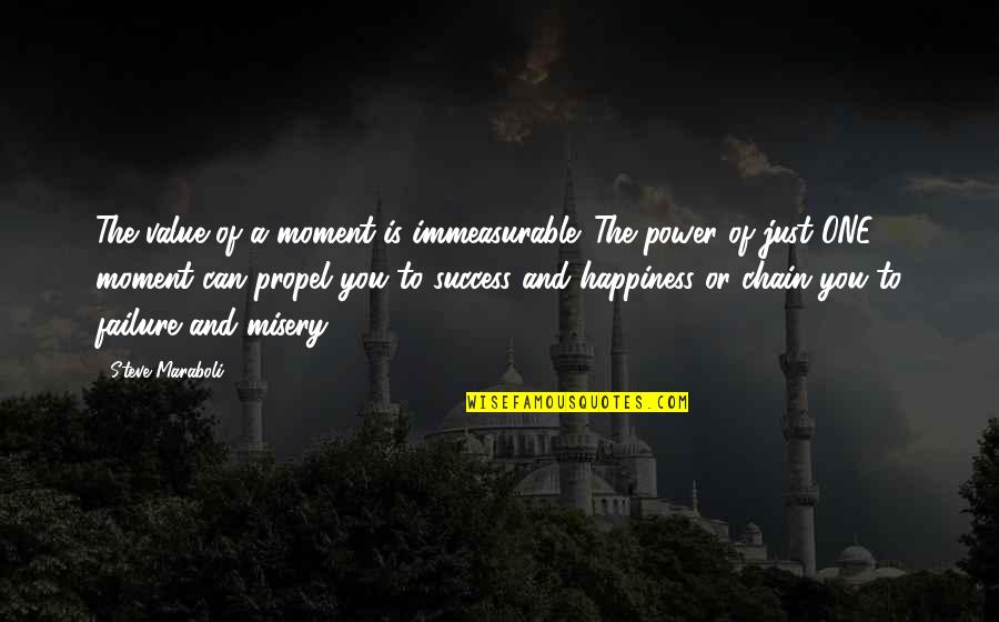 Motivational Success Life Quotes By Steve Maraboli: The value of a moment is immeasurable. The