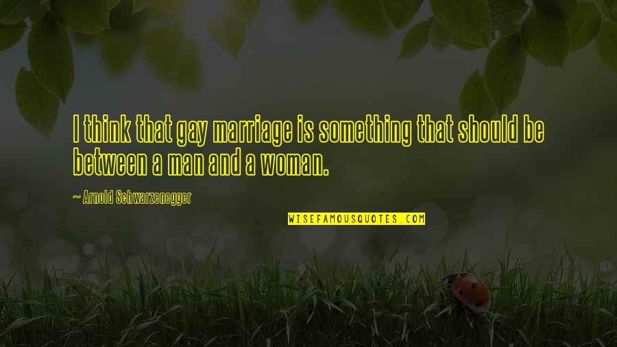 Moving On Funny Quotes By Arnold Schwarzenegger: I think that gay marriage is something that