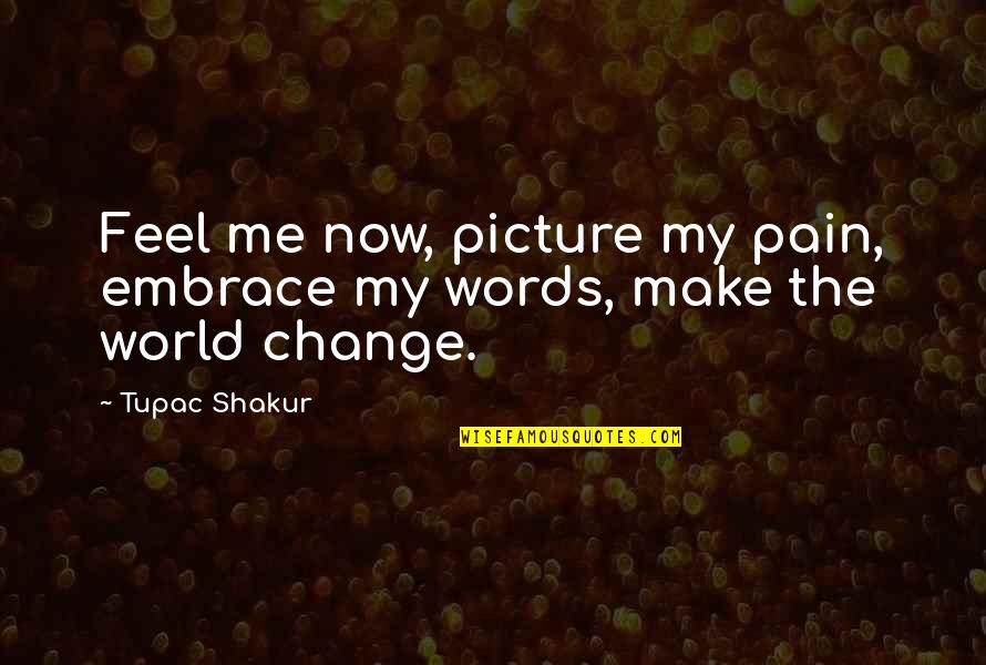 Mprime Quotes By Tupac Shakur: Feel me now, picture my pain, embrace my
