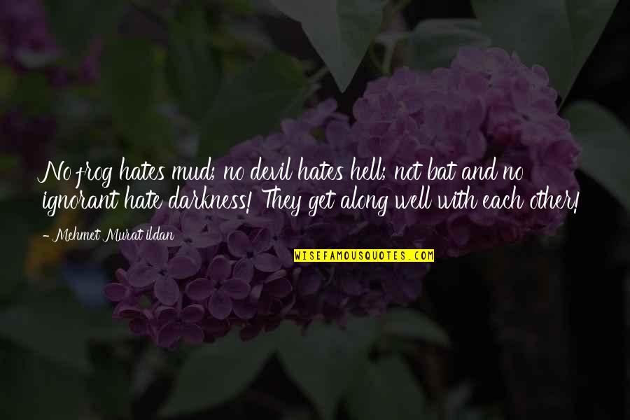 Mud Out Quotes By Mehmet Murat Ildan: No frog hates mud; no devil hates hell;
