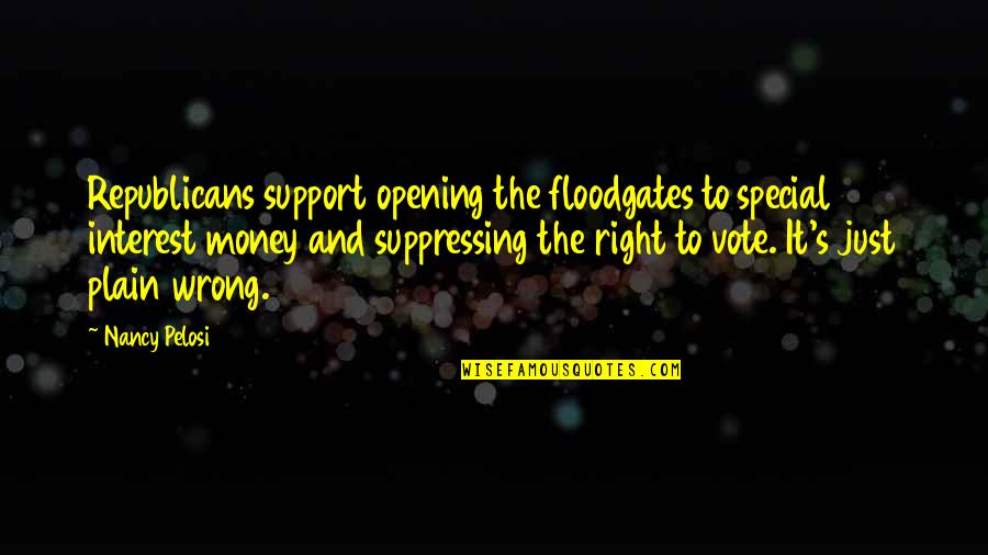 Mularczyk Arkadiusz Quotes By Nancy Pelosi: Republicans support opening the floodgates to special interest