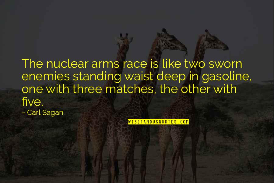 Multigraph In Graph Quotes By Carl Sagan: The nuclear arms race is like two sworn