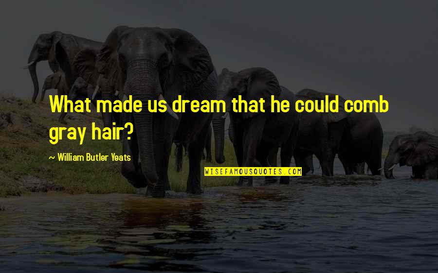 Murci Lagos Infantiles Quotes By William Butler Yeats: What made us dream that he could comb
