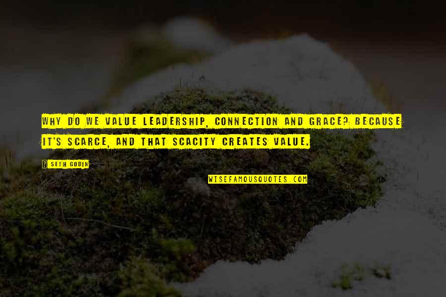 My Connection With You Quotes By Seth Godin: Why do we value leadership, connection and grace?