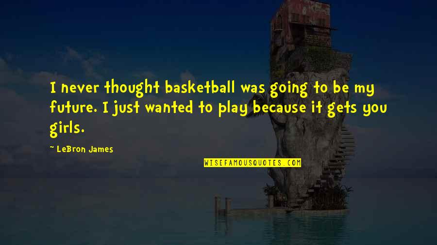 My Heart Being Broken Quotes By LeBron James: I never thought basketball was going to be