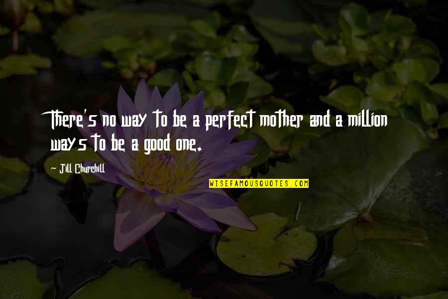 My Husband Mistress Quotes By Jill Churchill: There's no way to be a perfect mother