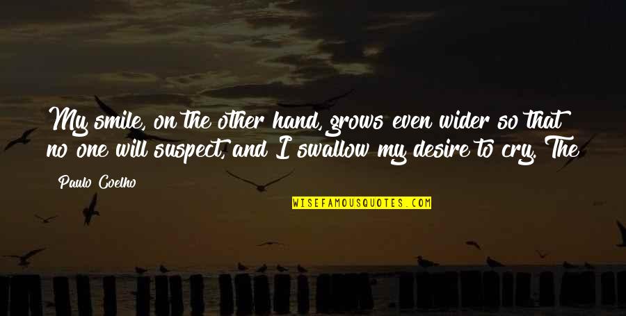 My Journey Has Just Begun Quotes By Paulo Coelho: My smile, on the other hand, grows even