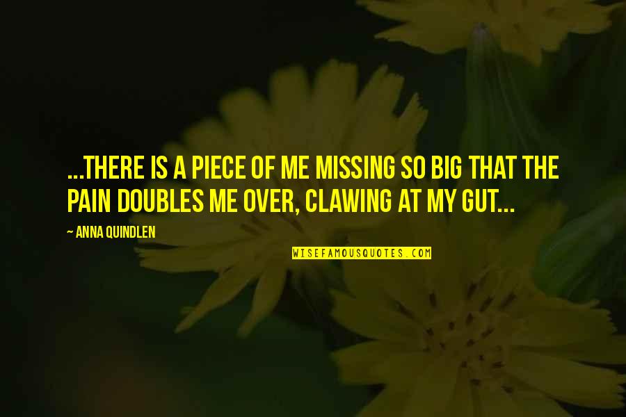 My Pain Quotes By Anna Quindlen: ...there is a piece of me missing so