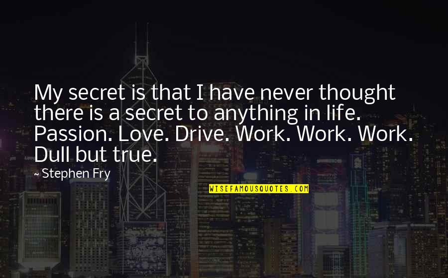 Naciste Quotes By Stephen Fry: My secret is that I have never thought