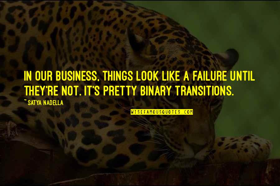 Nadella Satya Quotes By Satya Nadella: In our business, things look like a failure