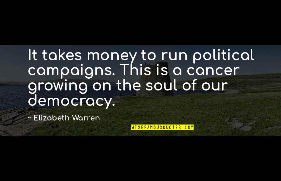 Nature Inspired Design Quotes By Elizabeth Warren: It takes money to run political campaigns. This