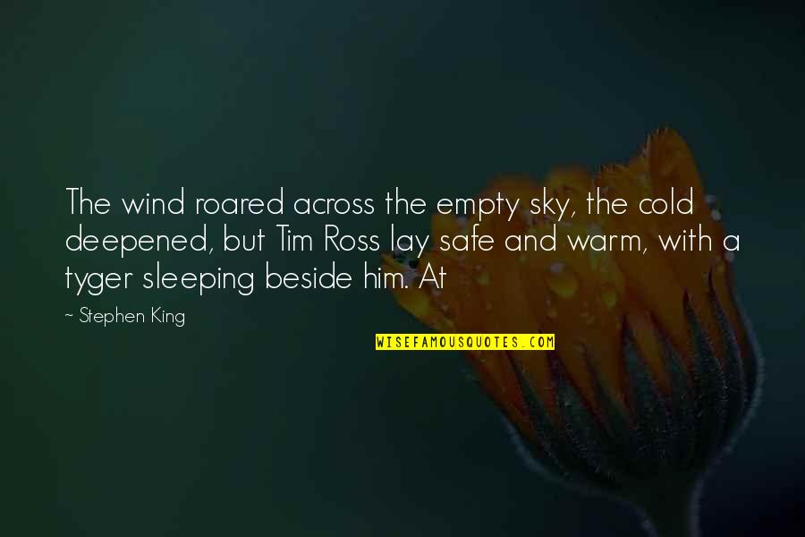 Negotium Agit Quotes By Stephen King: The wind roared across the empty sky, the