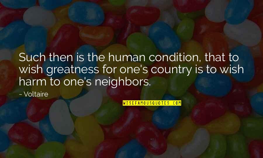 Neighbors Quotes By Voltaire: Such then is the human condition, that to