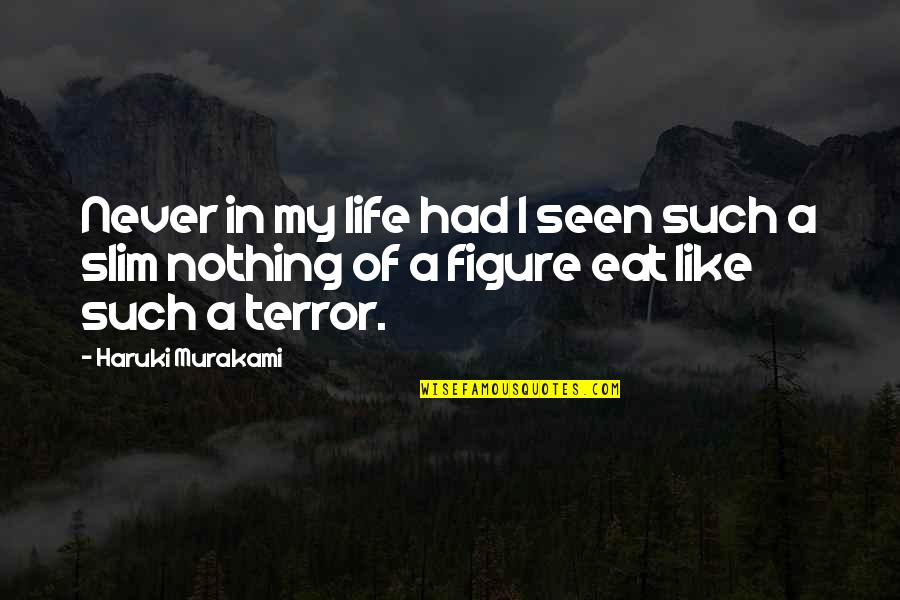 Never Seen Nothing Like You Quotes By Haruki Murakami: Never in my life had I seen such