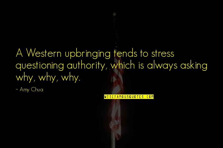 Nevoi Sociale Quotes By Amy Chua: A Western upbringing tends to stress questioning authority,