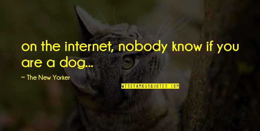 New Yorker Best Quotes By The New Yorker: on the internet, nobody know if you are