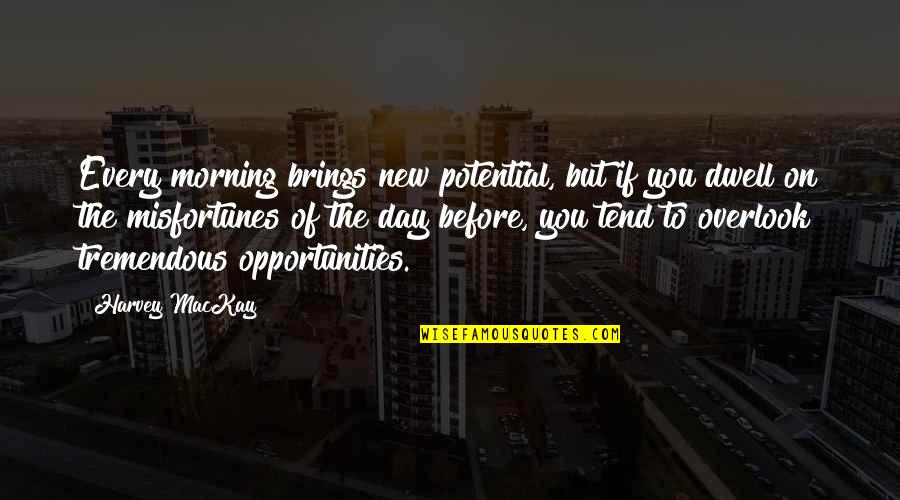 New You Quotes By Harvey MacKay: Every morning brings new potential, but if you