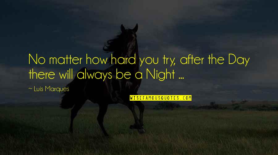 Night Inspirational Quotes By Luis Marques: No matter how hard you try, after the