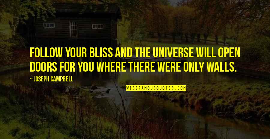 Nitika Spirit Quotes By Joseph Campbell: Follow your bliss and the universe will open