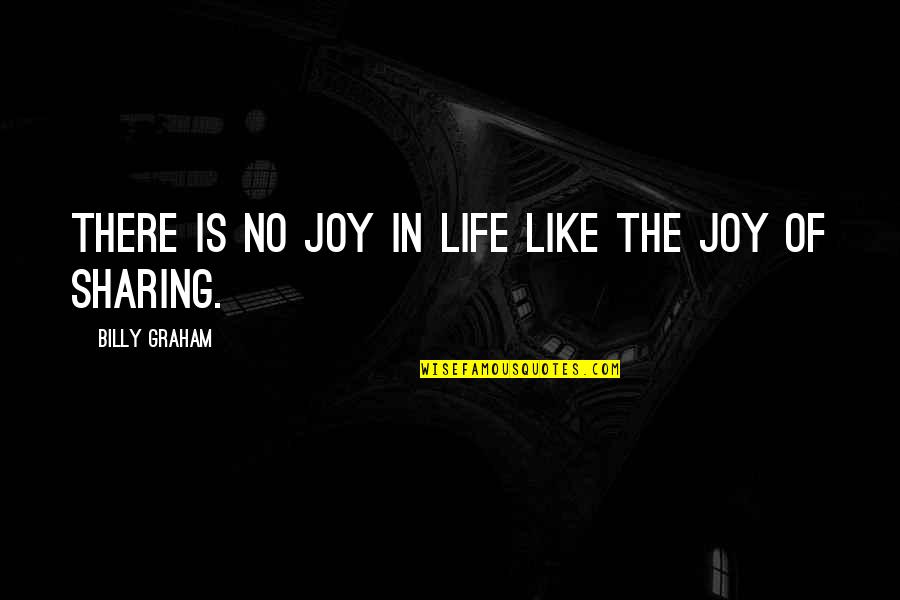 No Joy In Life Quotes By Billy Graham: There is no joy in life like the